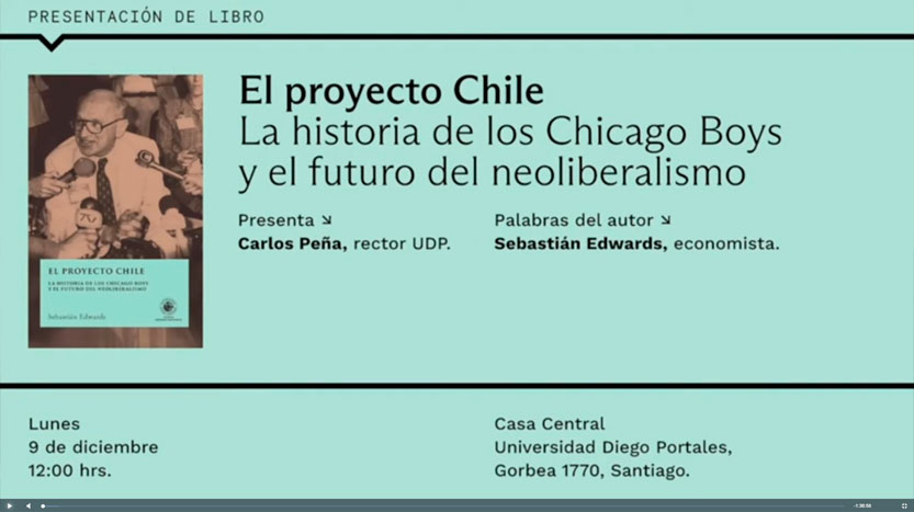 Read more about the article Presentation of the book “Chile Project: the Story of the Chicago Boys and the Downfall of Neoliberalism”